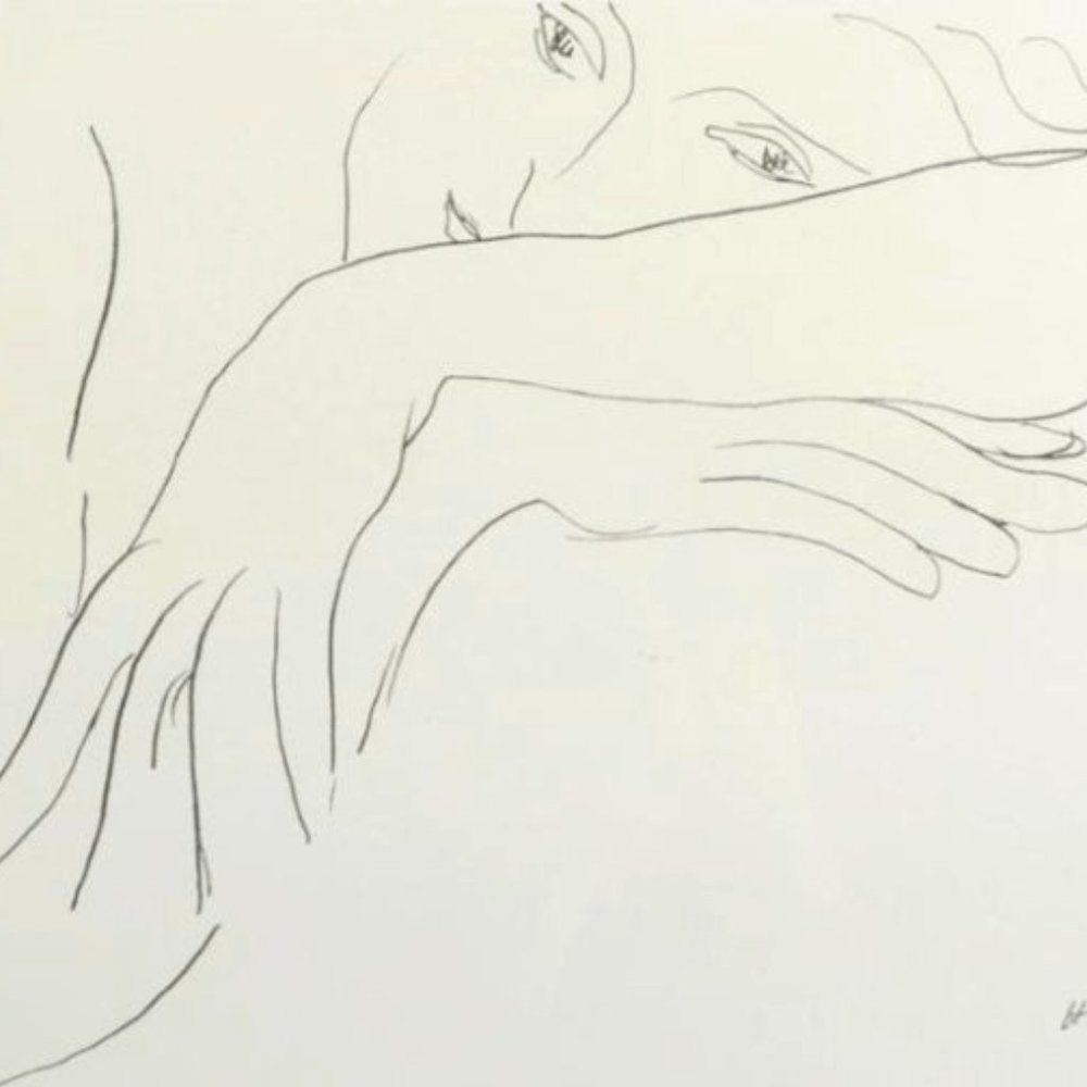 Matisse - Handkercheif 1935, Fine Art Silkscreen Print. Comes w/ ornate frame